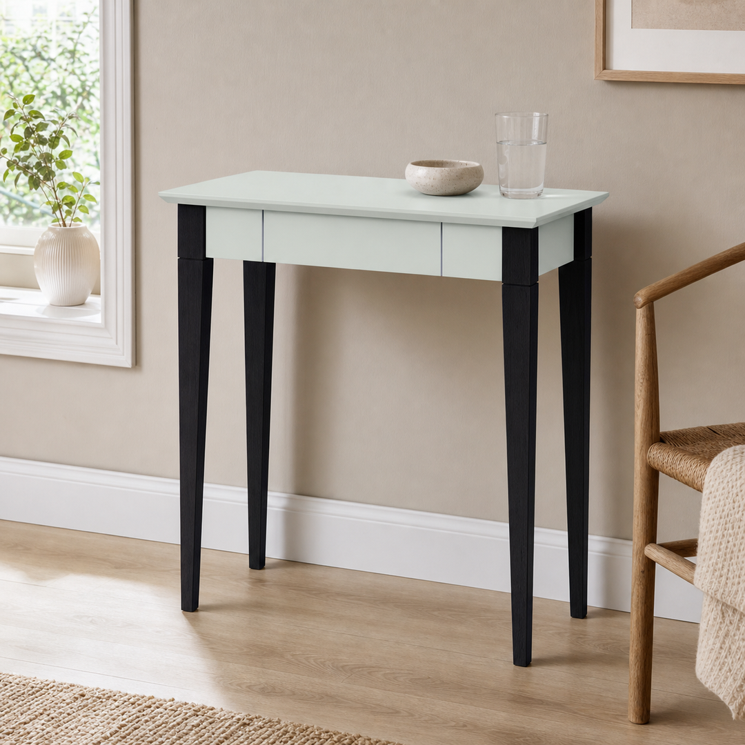 MIMO Skrivebord 65x40cm Sorte Ben Fleeting Mint – ren lys hjemscene