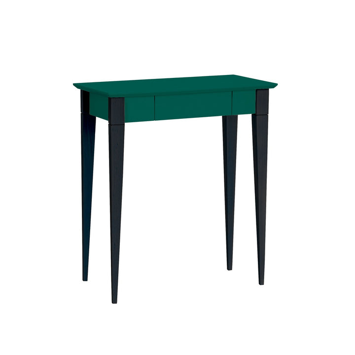 MIMO Skrivebord 65x40cm Sorte Ben Havgrøn på hvid baggrund