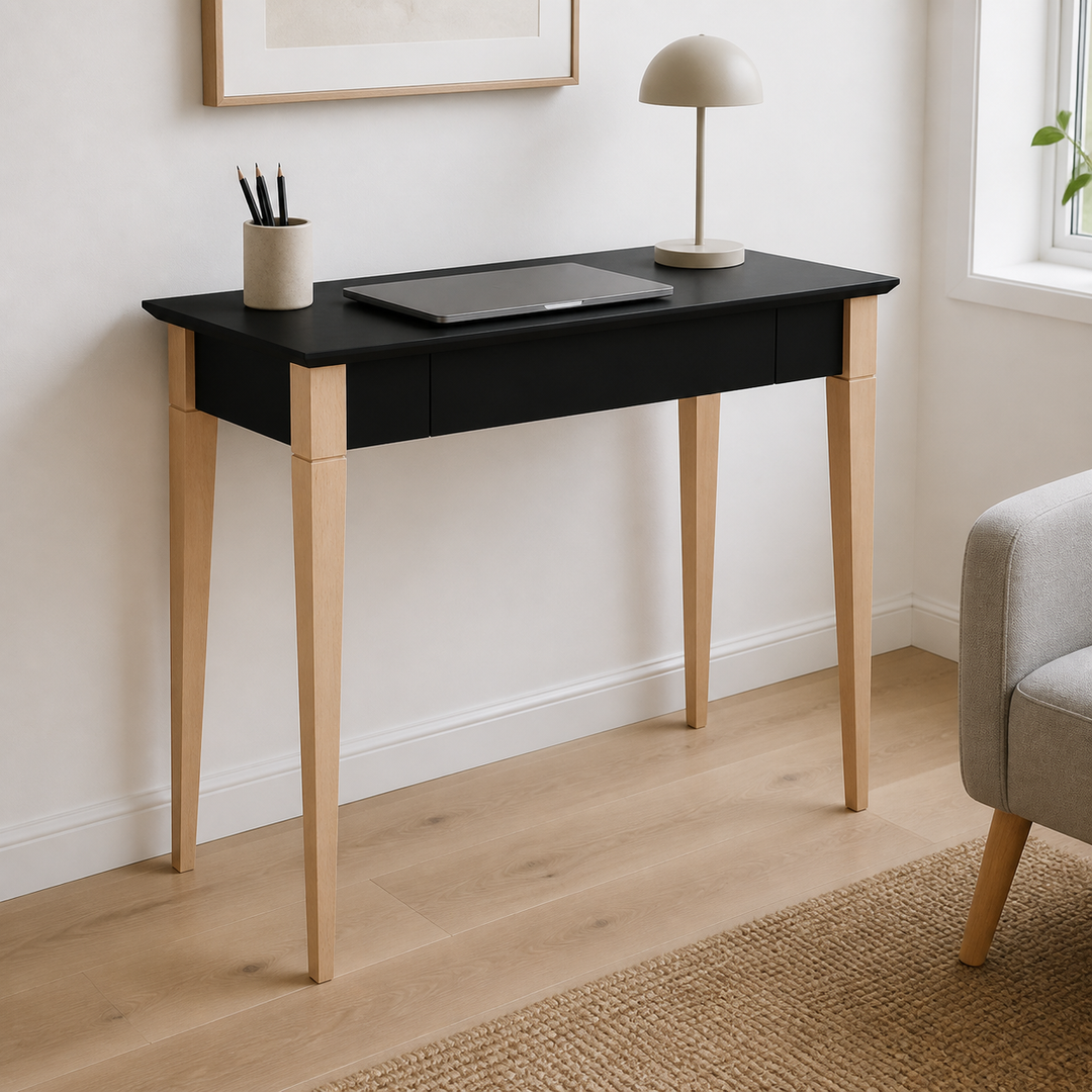 MIMO Skrivebord 85x40cm Sort – materiale- eller konstruktionsdetalje