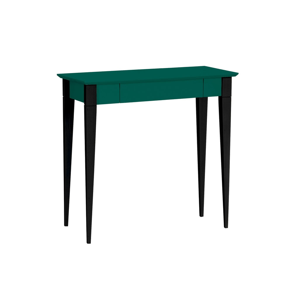MIMO Skrivebord 85x40cm Sorte Ben Havgrøn – eksakt packshot paa hvid baggrund