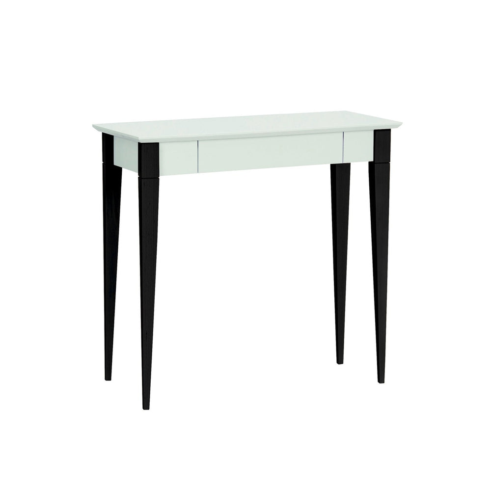 MIMO Skrivebord 85x40cm Sorte Ben Myntefarvet – eksakt packshot paa hvid baggrund