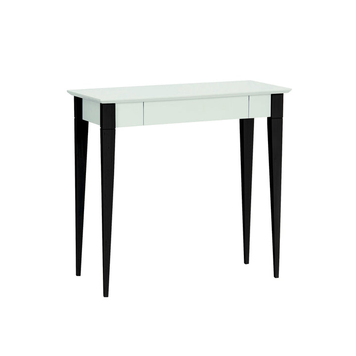 MIMO Skrivebord 85x40cm Sorte Ben Myntefarvet – eksakt packshot paa hvid baggrund