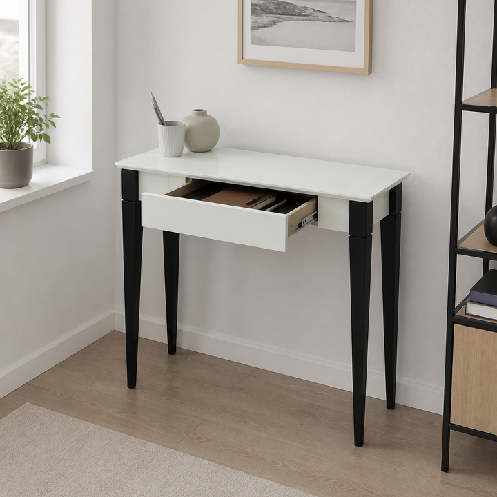 MIMO Skrivebord 85x40cm Sorte Ben Myntefarvet – vigtigste funktion