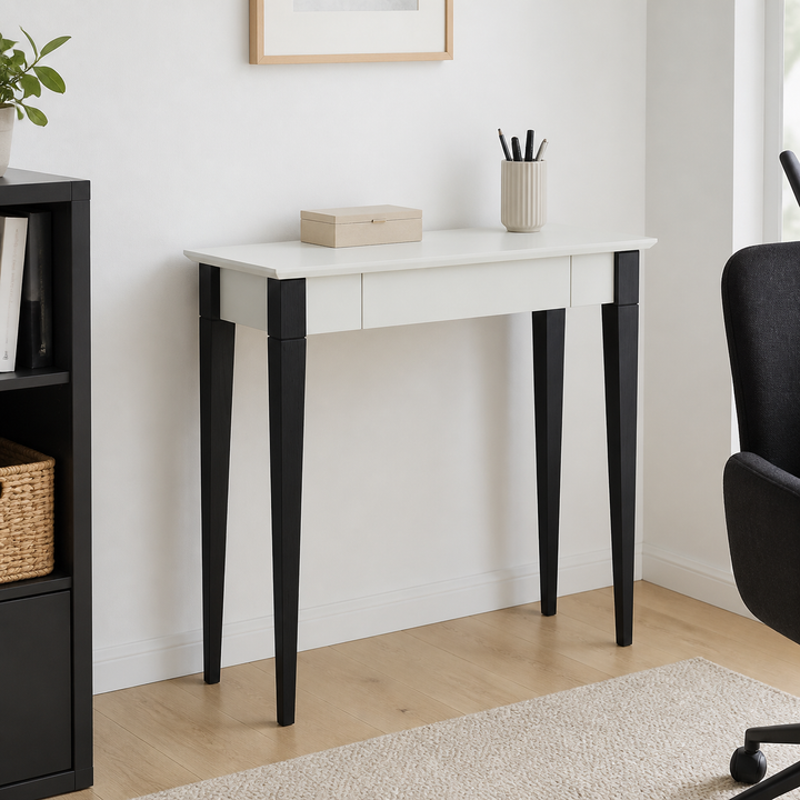 MIMO Skrivebord 85x40cm Sorte Ben Myntefarvet – anden naturlig anvendelse eller vinkel