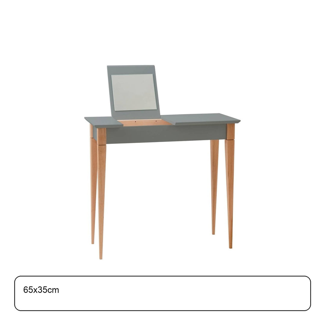 MIMO Sminkebord med spejl - 65x35cm Mørkegrå – maaldigram