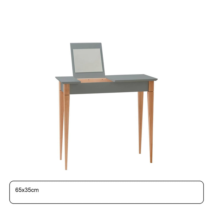MIMO Sminkebord med spejl - 65x35cm Mørkegrå – maaldigram