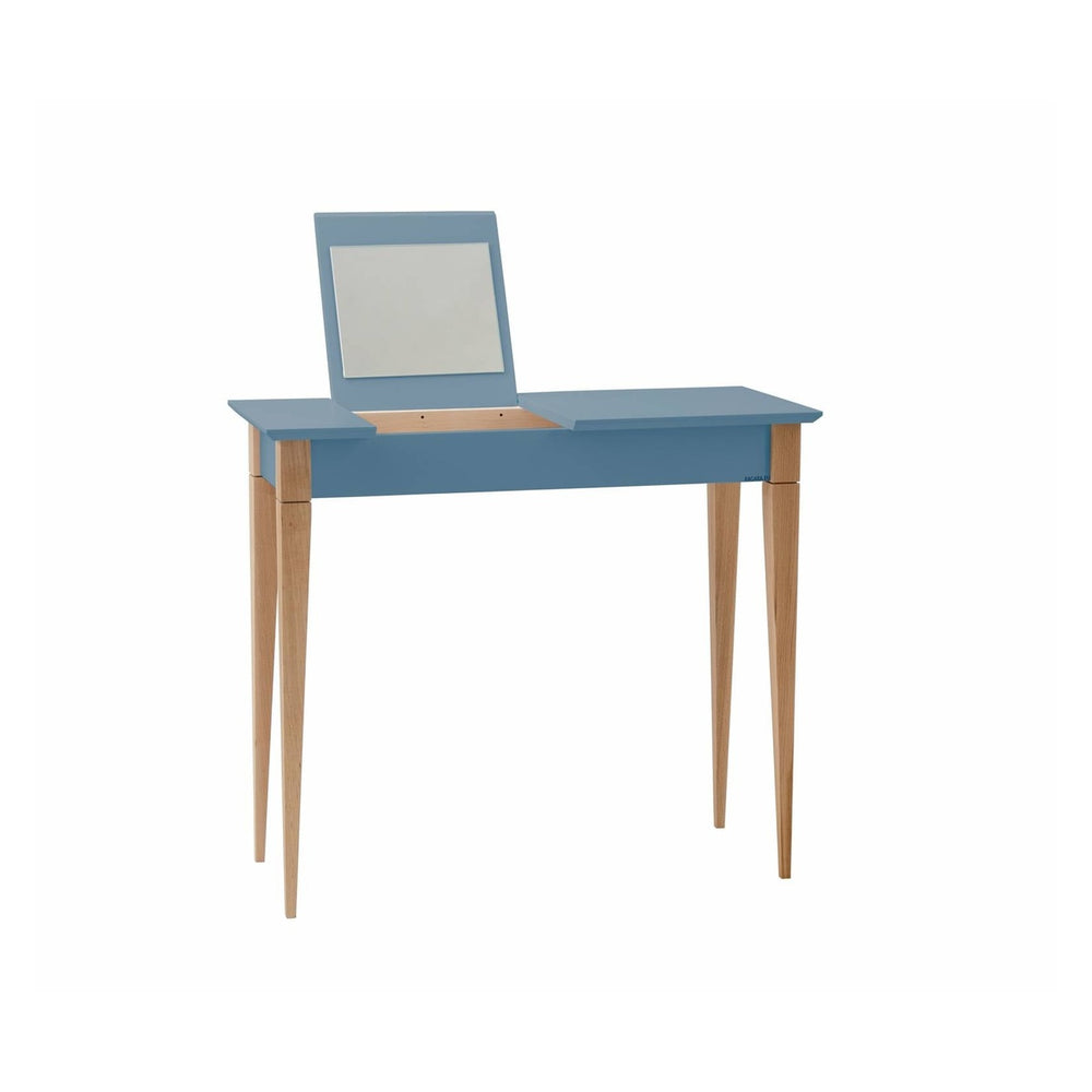 MIMO Sminkebord med spejl 85x35cm Gentle Blue – eksakt packshot paa hvid baggrund