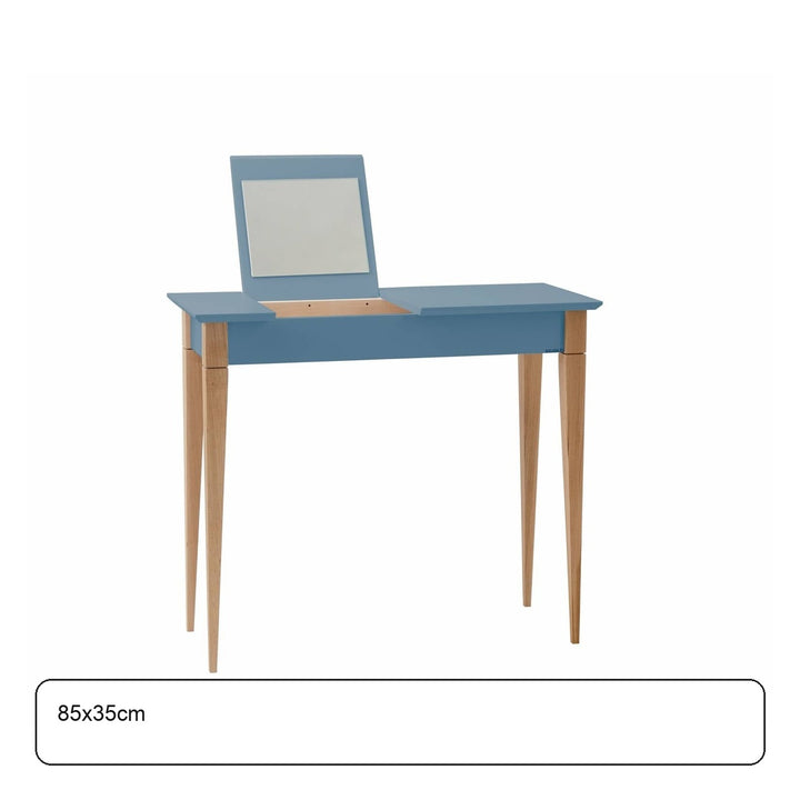 MIMO Sminkebord med spejl 85x35cm Gentle Blue – maaldigram