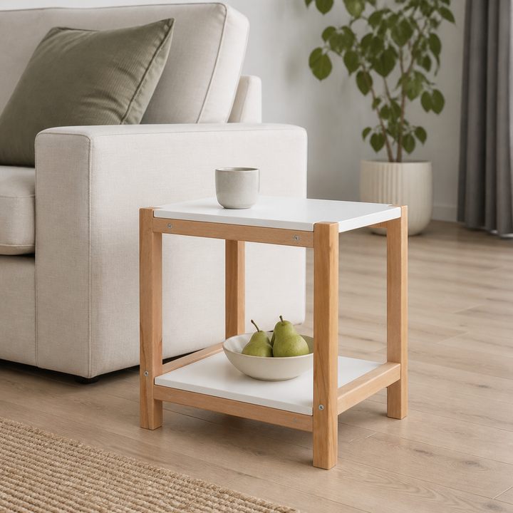 TRIVENTI Sidebord 40x35cm Perlegrå – vigtigste funktion