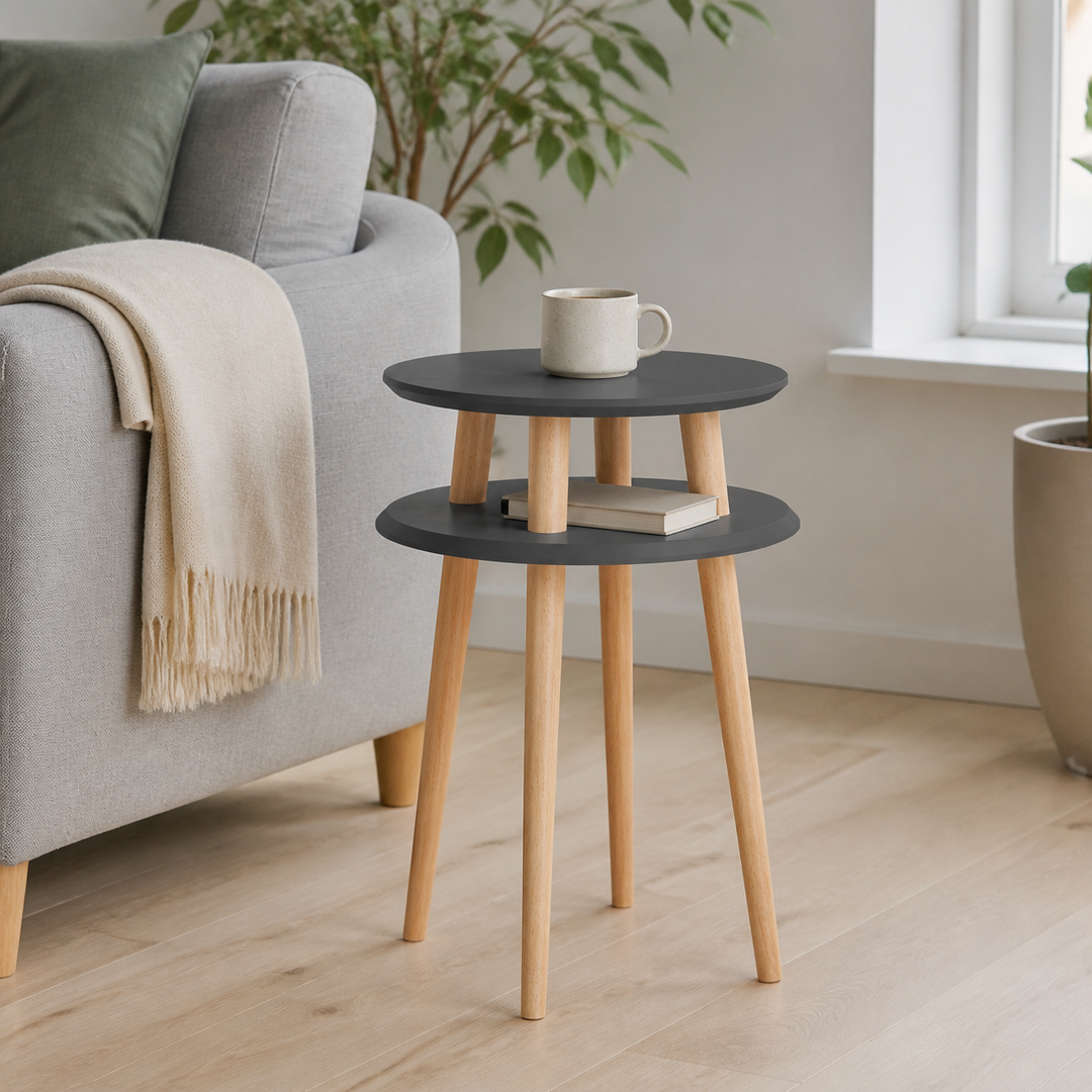 UFO Sidebord diameter 45cm x H 61cm - Grafit – vigtigste funktion