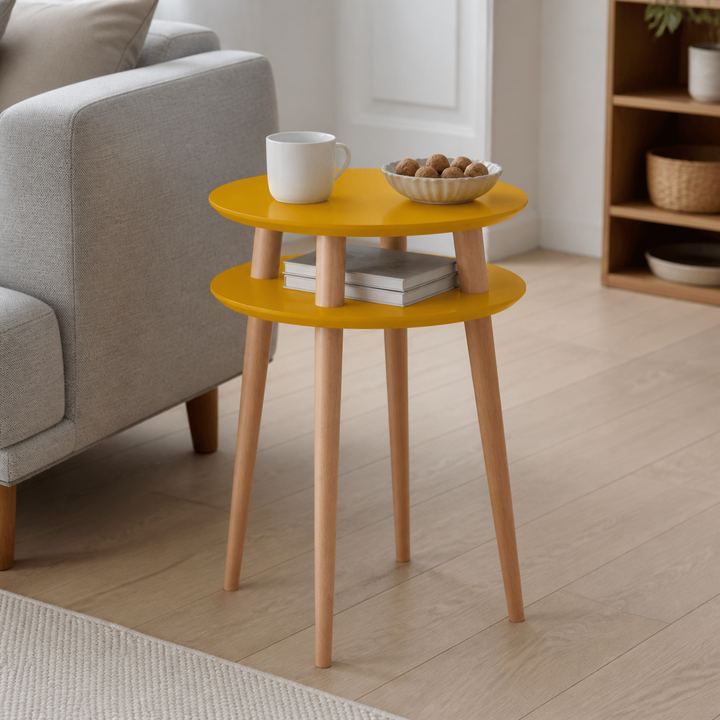 UFO Sidebord diameter 45cm x H 61cm - Gul – vigtigste funktion