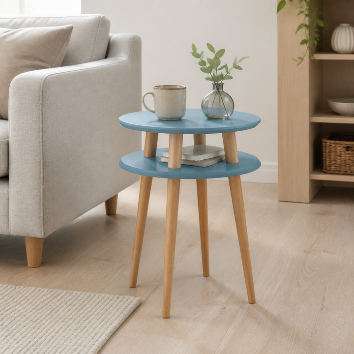 UFO Sidebord diameter 45cm x H 61cm Blå – vigtigste funktion