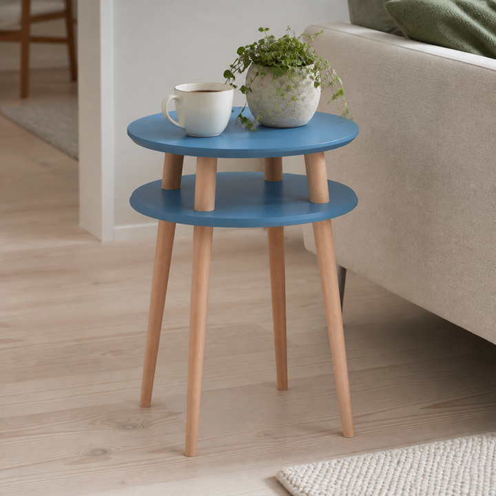 UFO Sidebord diameter 45cm x H 61cm Blå – materiale- eller konstruktionsdetalje