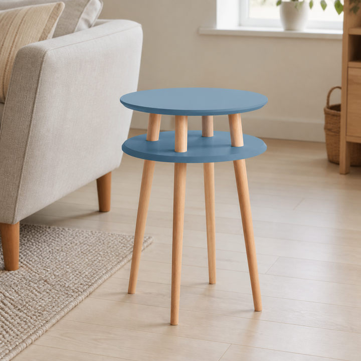 UFO Sidebord diameter 45cm x H 61cm Blå – anden naturlig anvendelse eller vinkel
