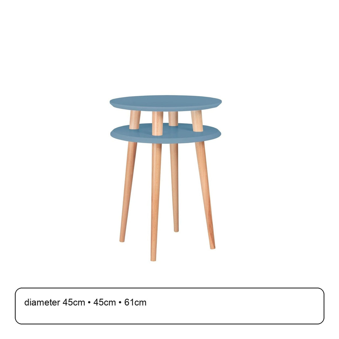 UFO Sidebord diameter 45cm x H 61cm Blå – maaldigram