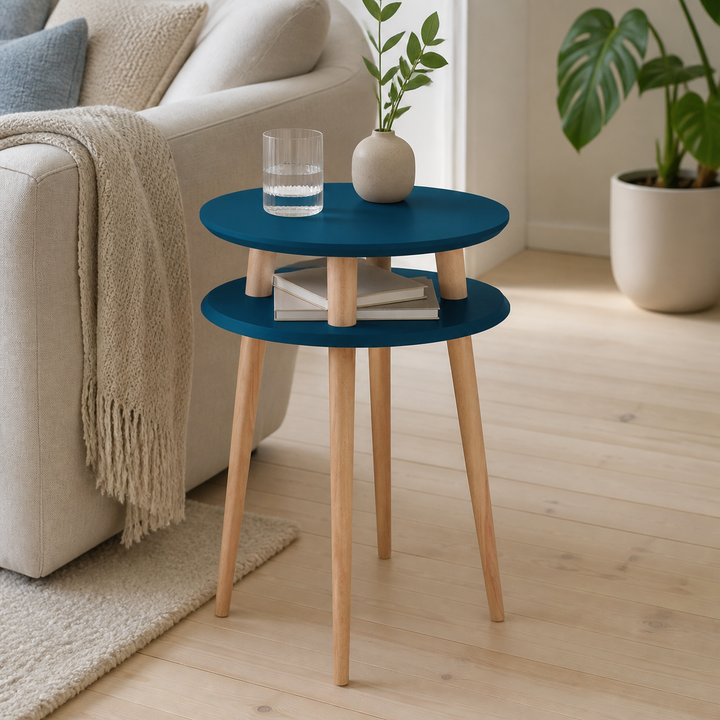 UFO Sidebord diameter 45cm x højde 61cm - Benzinblå – vigtigste funktion