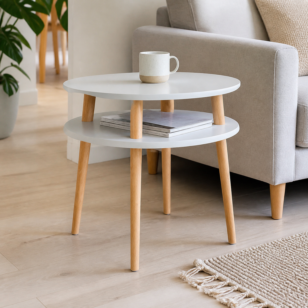 UFO Sidebord diameter 57cm x H 45cm - Lysegrå – vigtigste funktion