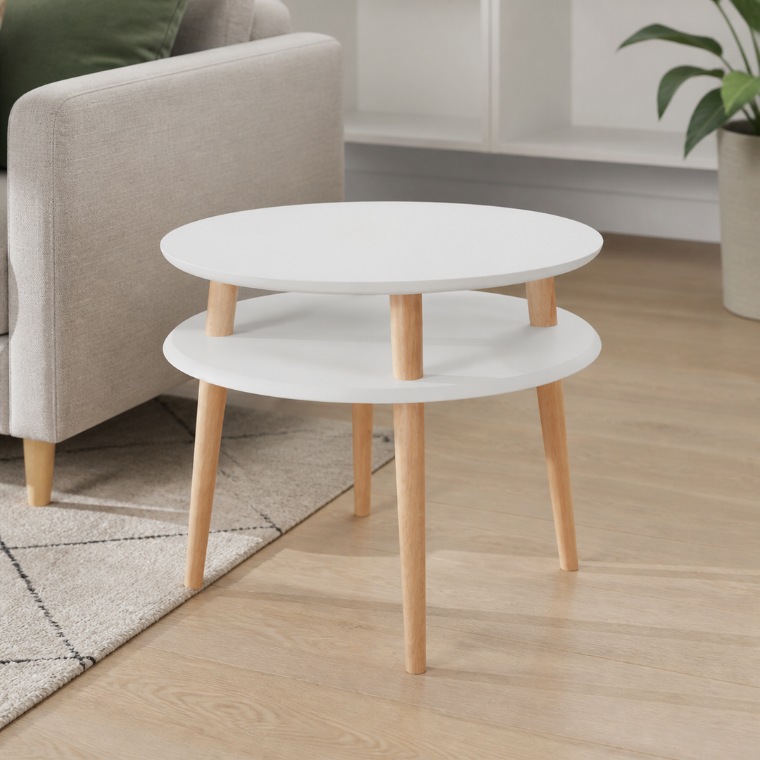 UFO Sidebord diameter 57cm x H 45cm - Lysegrå – materiale- eller konstruktionsdetalje