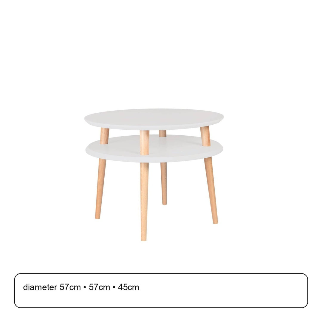 UFO Sidebord diameter 57cm x H 45cm - Lysegrå – maaldigram