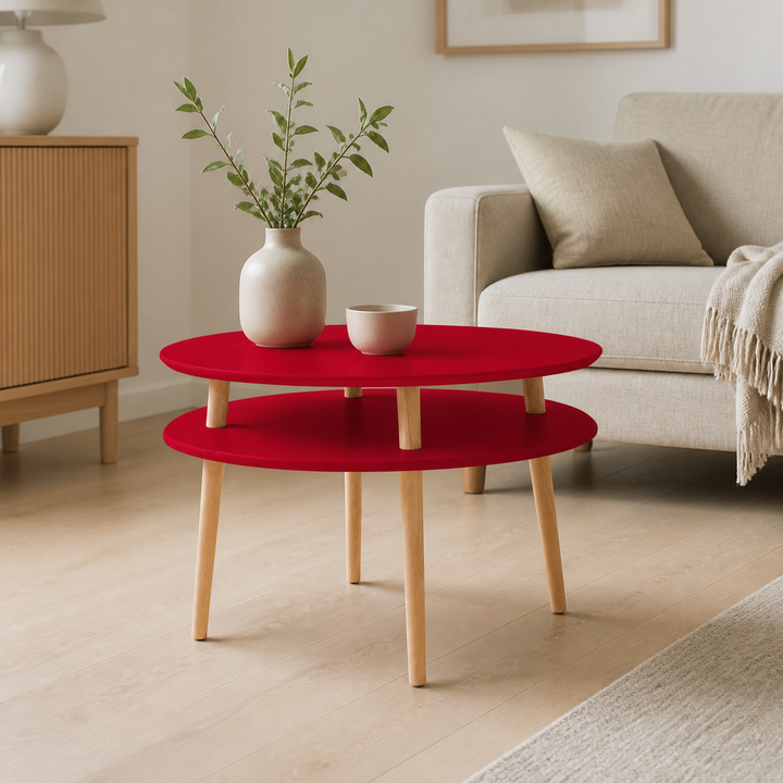UFO Sidebord diameter 70cm x H 45cm - Rød – hero i naturlig brug