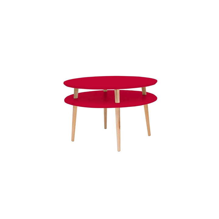 UFO Sidebord diameter 70cm x H 45cm - Rød – eksakt packshot paa hvid baggrund