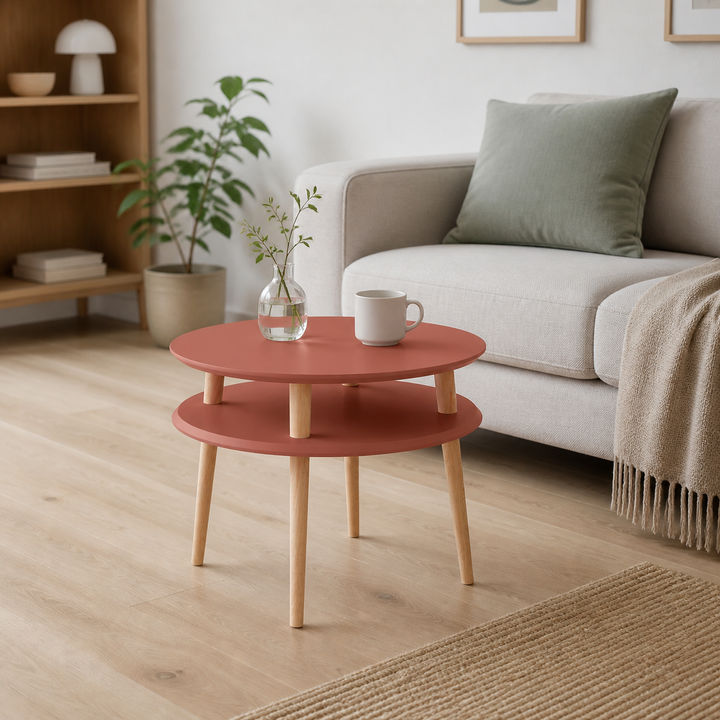 UFO Sofabord diameter 57cm x H 45cm Antik pink – anden naturlig anvendelse eller vinkel