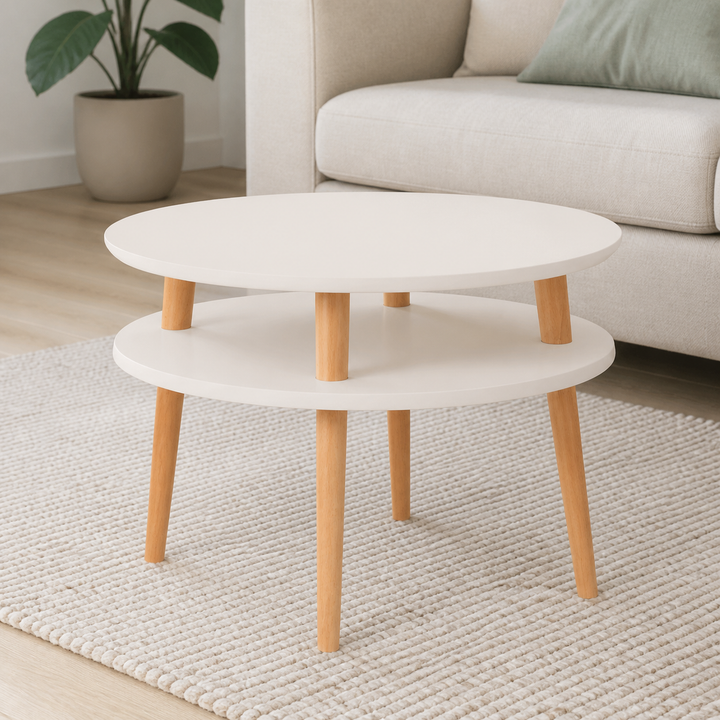 UFO Sofabord diameter 57cm x H 45cm Kridthvid – materiale- eller konstruktionsdetalje