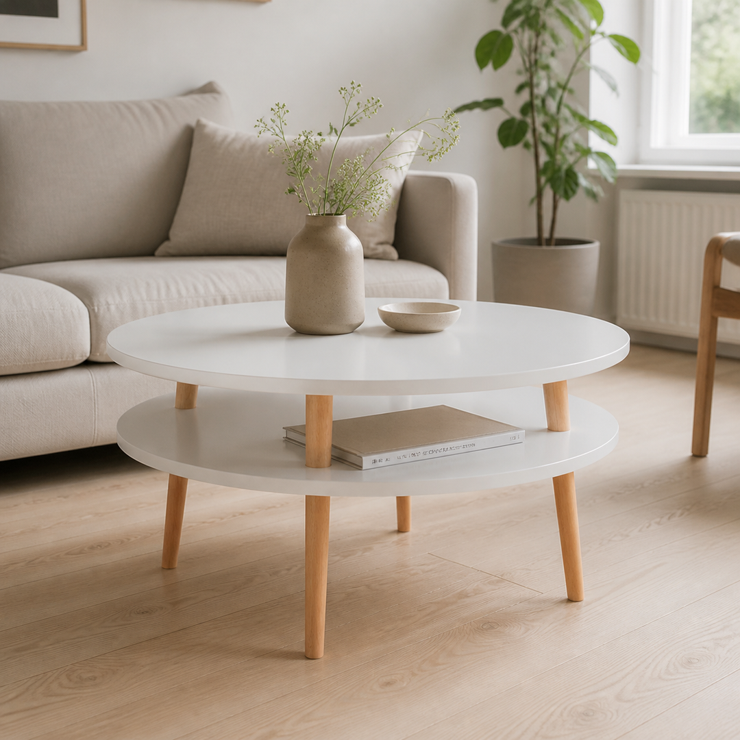 UFO Sofabord diameter 70cm x højde 35cm - Lysegrå – vigtigste funktion