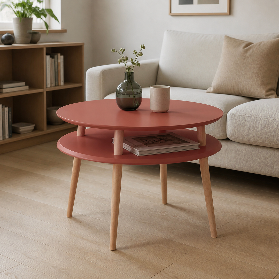 UFO Sofabord diameter 70cm x højde 61cm Antik pink – vigtigste funktion