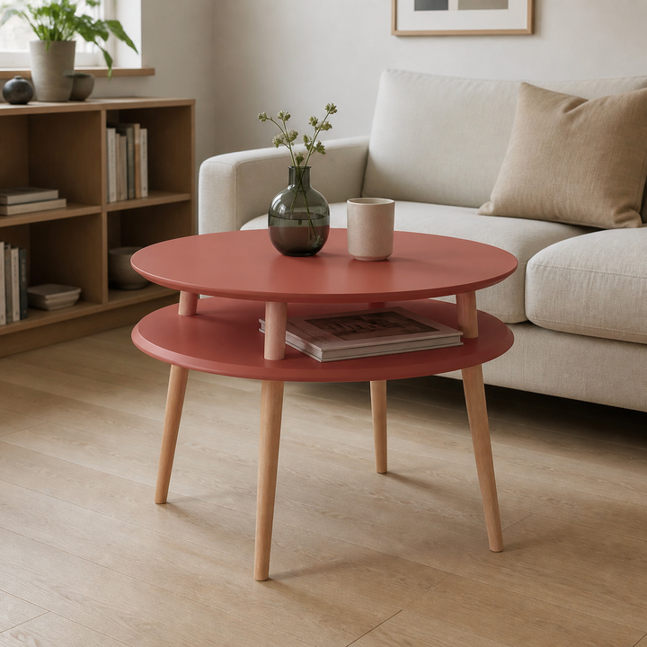 UFO Sofabord diameter 70cm x højde 61cm Antik pink – vigtigste funktion