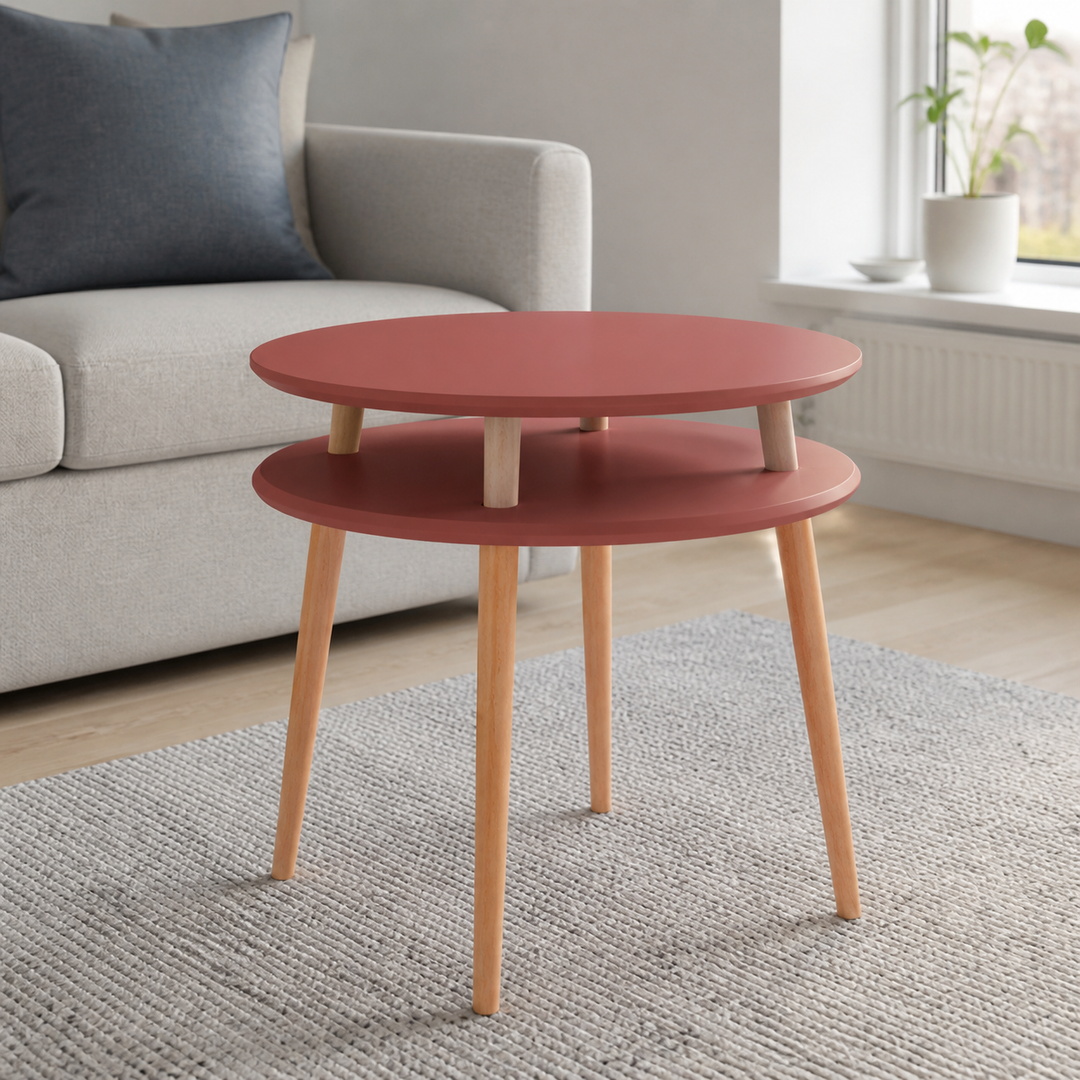 UFO Sofabord diameter 70cm x højde 61cm Antik pink – materiale- eller konstruktionsdetalje