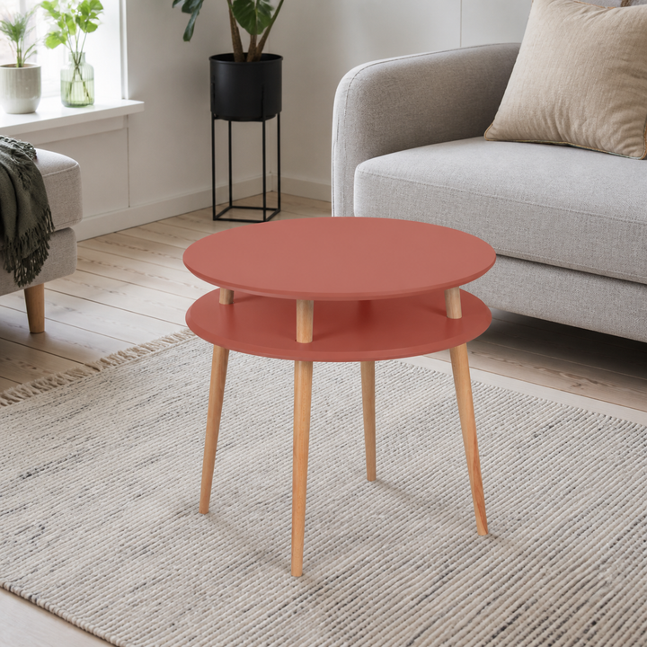 UFO Sofabord diameter 70cm x højde 61cm Antik pink – anden naturlig anvendelse eller vinkel