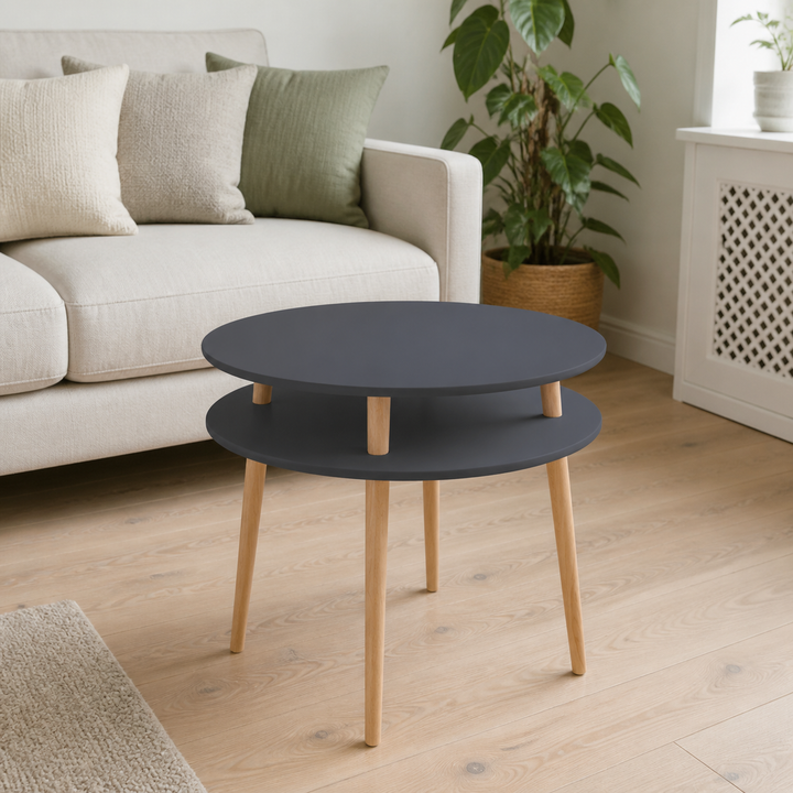 UFO Sofabord diameter 70cm x højde 61cm Grafit – hele produktet lukket i hjemmet