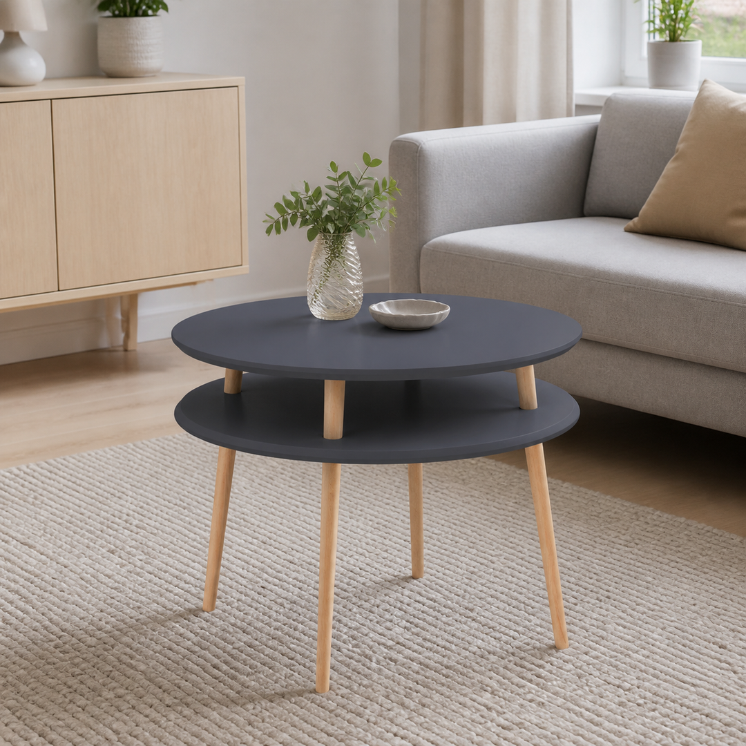 UFO Sofabord diameter 70cm x højde 61cm Grafit – anden naturlig anvendelse eller vinkel
