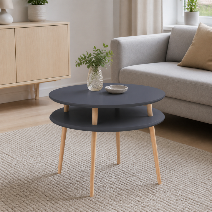 UFO Sofabord diameter 70cm x højde 61cm Grafit – anden naturlig anvendelse eller vinkel