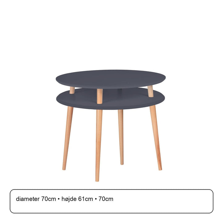 UFO Sofabord diameter 70cm x højde 61cm Grafit – maaldigram