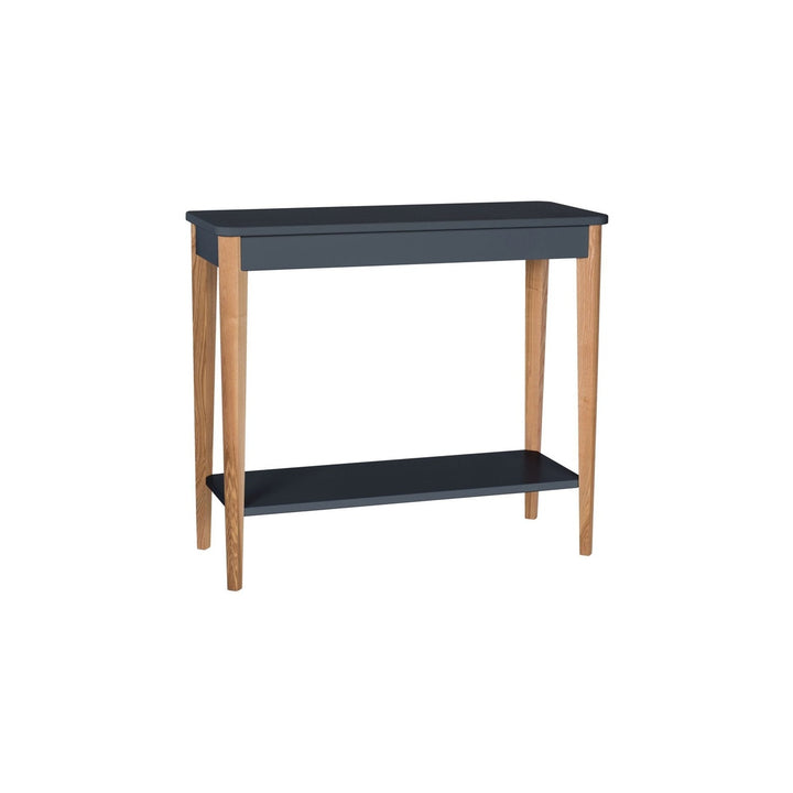 ASHME Konsolbord 85x35cm - Asketræ Graphite – eksakt packshot paa hvid baggrund