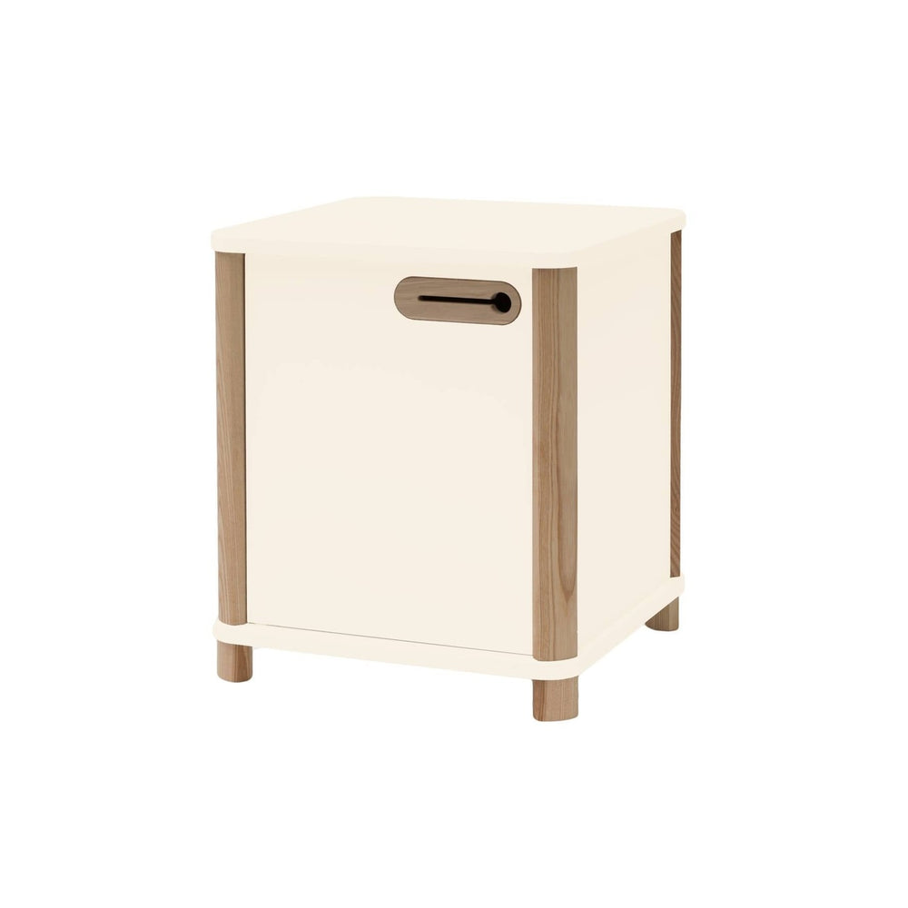 ASHME Skrivebordsskab B 42 x D 42 x H 48cm - Kridthvid – eksakt packshot paa hvid baggrund