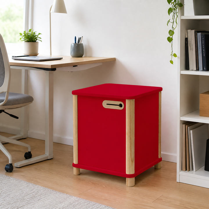 ASHME Skrivebordsskab B 42 x D 42 x H 48cm - Rød – anden naturlig anvendelse eller vinkel
