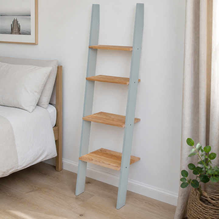 ASHME Stigehylde 45x35x180cm - Asketræ Hylder / Lysegrå – materiale- eller konstruktionsdetalje