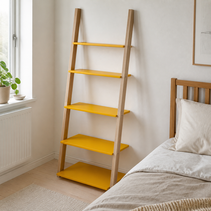 ASHME Stigehylde 85x35x180cm Gul – materiale- eller konstruktionsdetalje