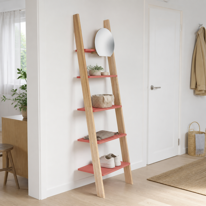 ASHME Stigehylde med spejl 45x35x180cm - Antik pink – vigtigste funktion