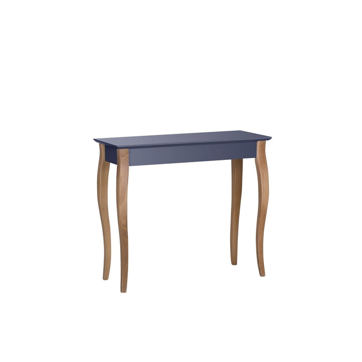 Konsol LILLO 85x35cm Hvide Ben / Grafit – eksakt packshot paa hvid baggrund