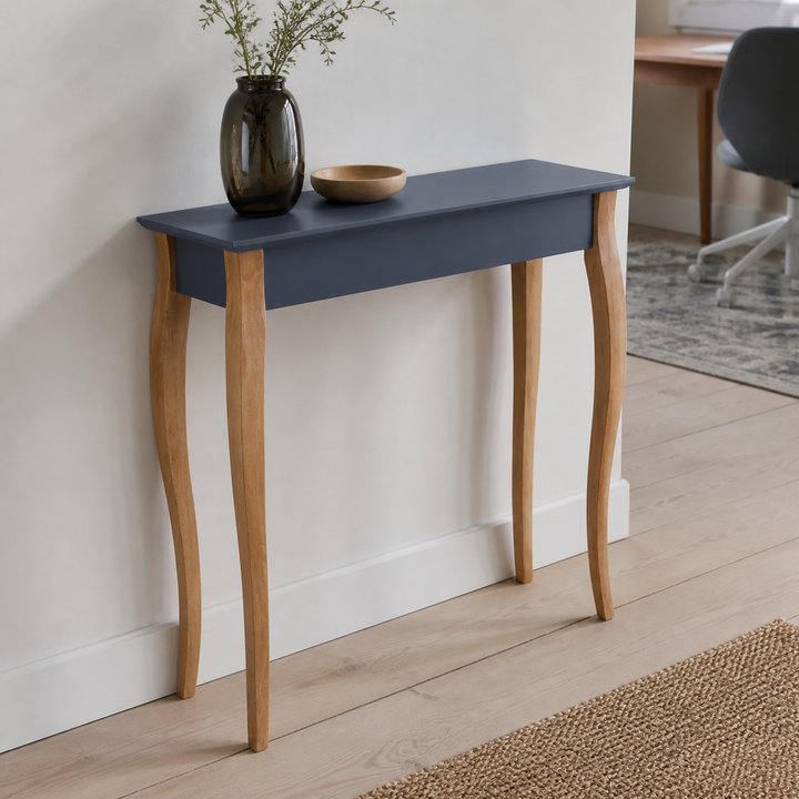 Konsol LILLO 85x35cm Hvide Ben / Grafit – materiale- eller konstruktionsdetalje