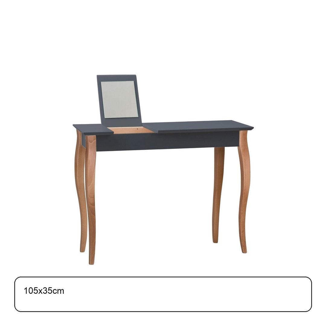 LILLO Sminkebord med spejl - 105x35cm Grafit – maaldigram