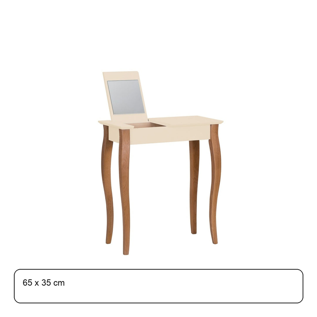 LILLO Sminkebord med spejl 65x35cm Hvid – maaldigram