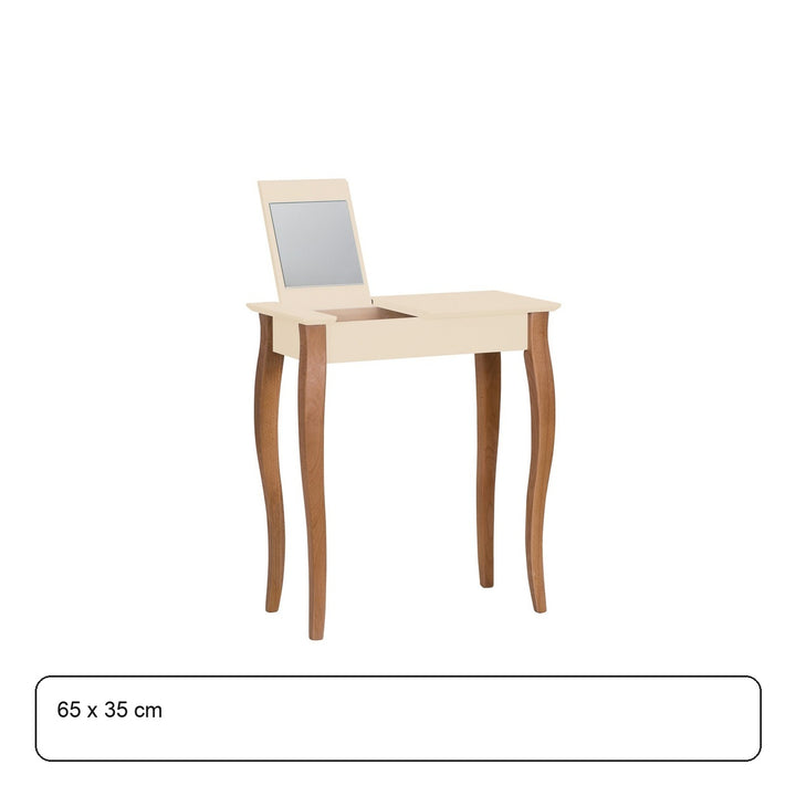 LILLO Sminkebord med spejl 65x35cm Hvid – maaldigram