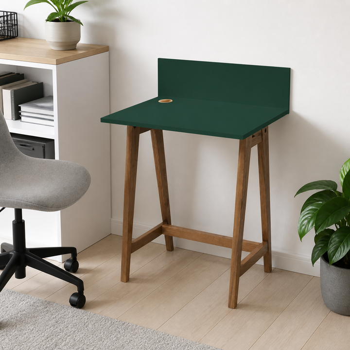 LUKA Asketræ Skrivebord 65x50cm Grøn – materiale- eller konstruktionsdetalje