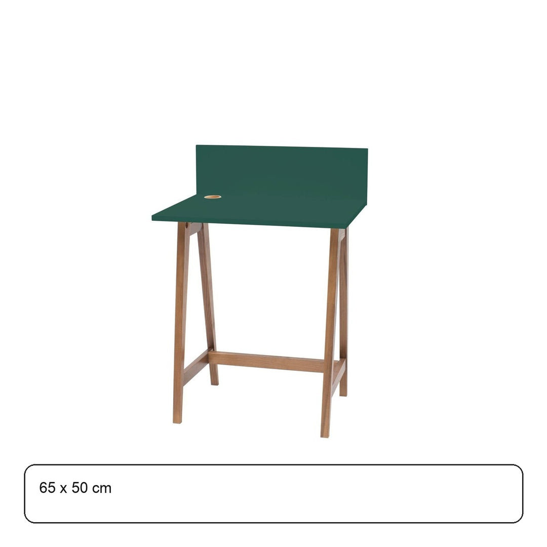 LUKA Asketræ Skrivebord 65x50cm Grøn – maaldigram