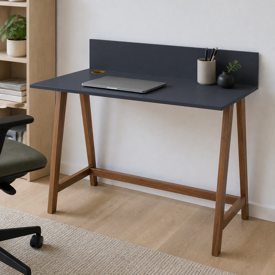 LUKA Skrivebord 110x50cm Eg / Grafit – materiale- eller konstruktionsdetalje